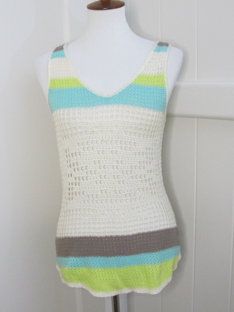 Roxy | Overlay Coverup Tank Loose Knit Mesh Style